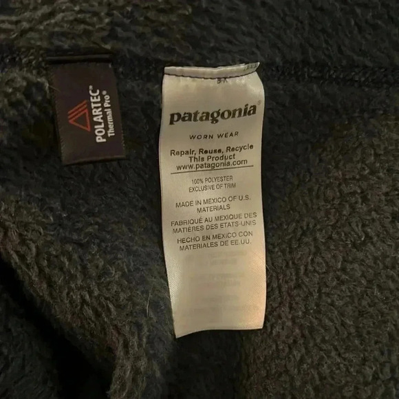 Patagonia Women's Charcoal Gray Re-Tool Snap-T Pullover Fleece Jacket Medium - Picture 10 of 16